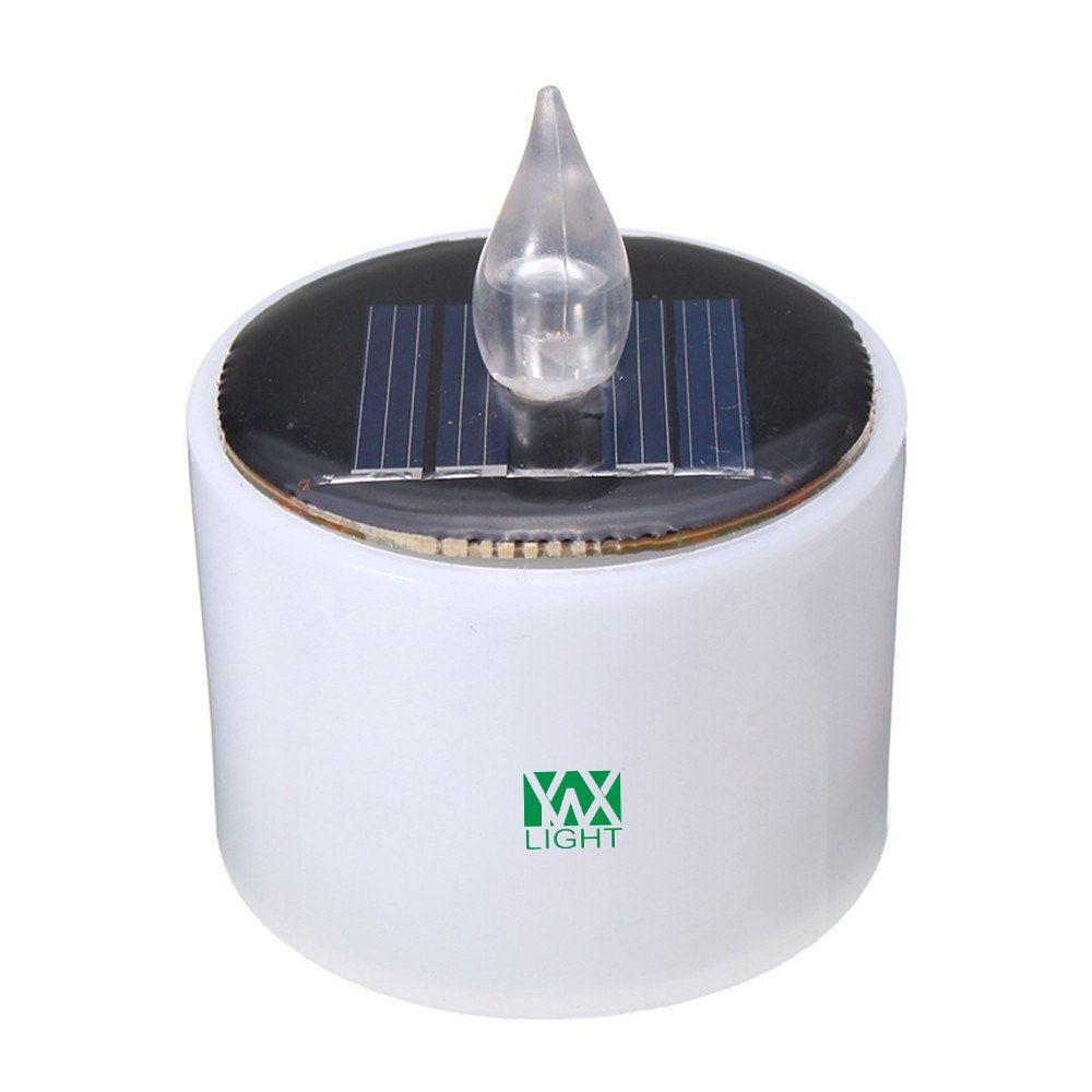 

YWXLight Solar Power Candles Lamp Night Light for Decoration, White