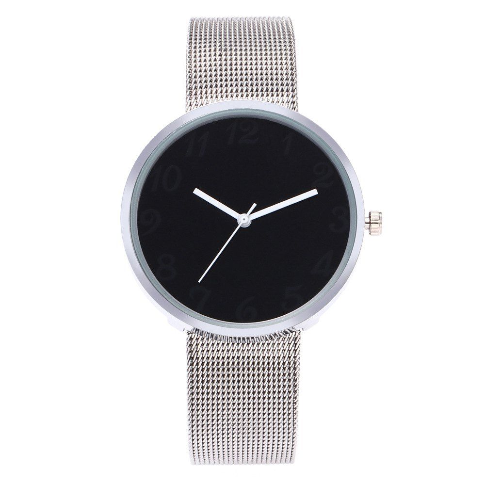 

New Fashion Net With Black and White Quartz Watch