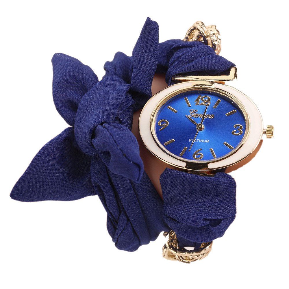 

Geneva XR2441 Women's Fashion Oval Face Bracelet Wrist Watch, Blue