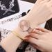 Fashion Silver And Rose Gold Mesh Band Wrist  Casual Women Quartz Watch -  