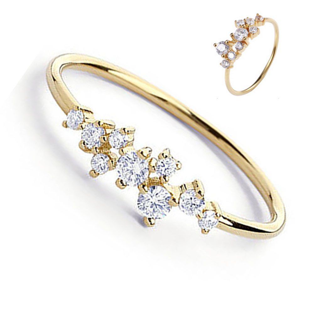 

Fashionable Diamond Couple Ring, Yellow