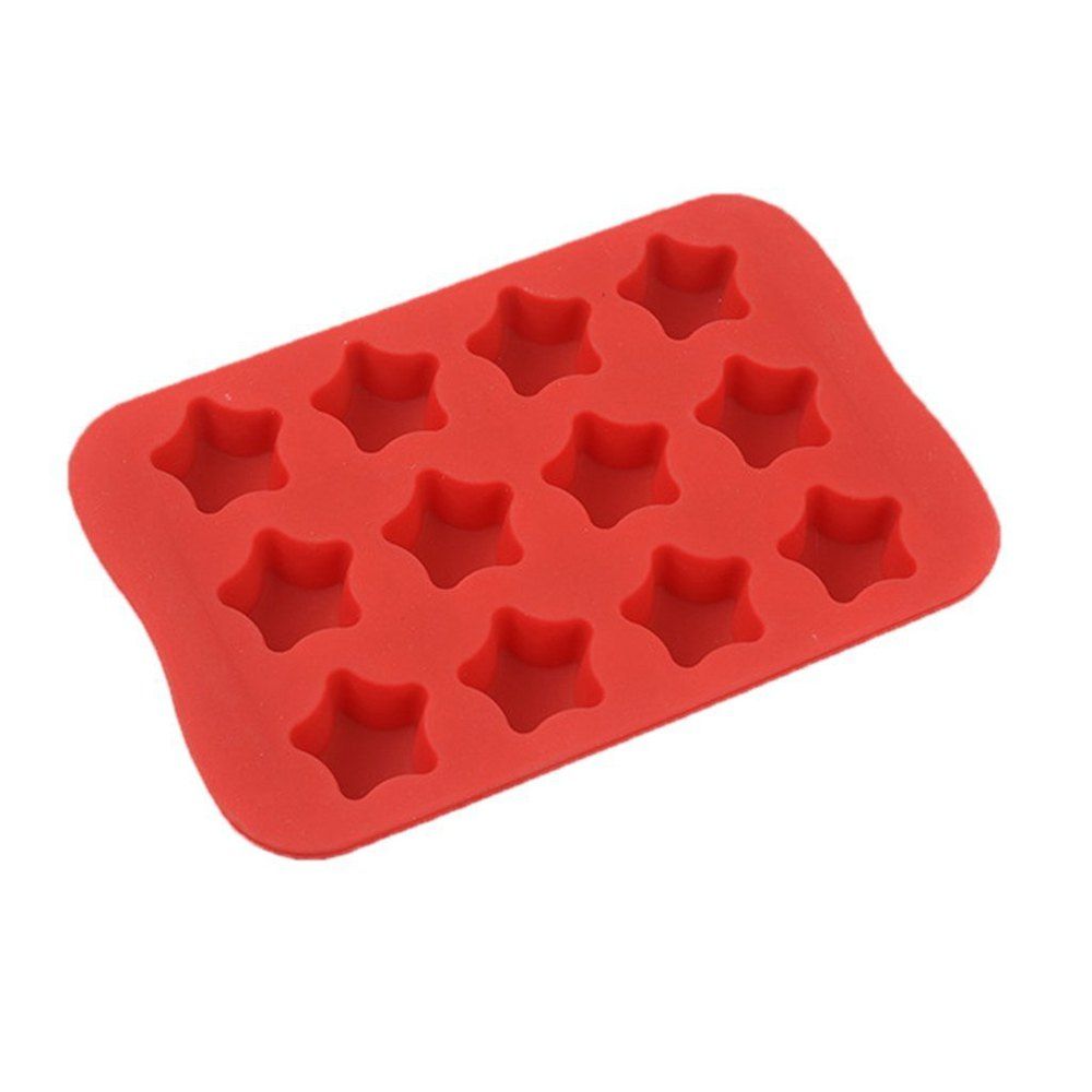 

Star Shape Silicone Ice Cube Mold DIY Cake Jelly Chocolate Tool, Valentine red