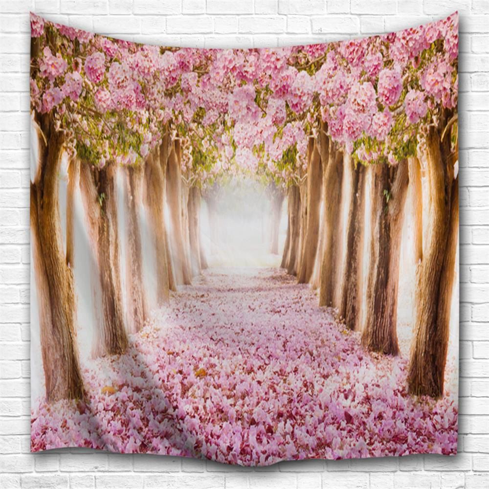 

Fallen Flowers 3D Printing Home Wall Hanging Tapestry for Decoration, Multi-a