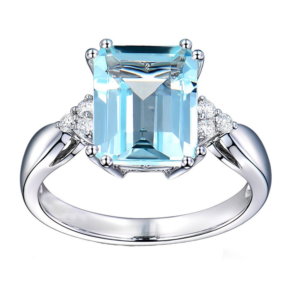 

Klapash Stone Engagement Ring, Blue zircon