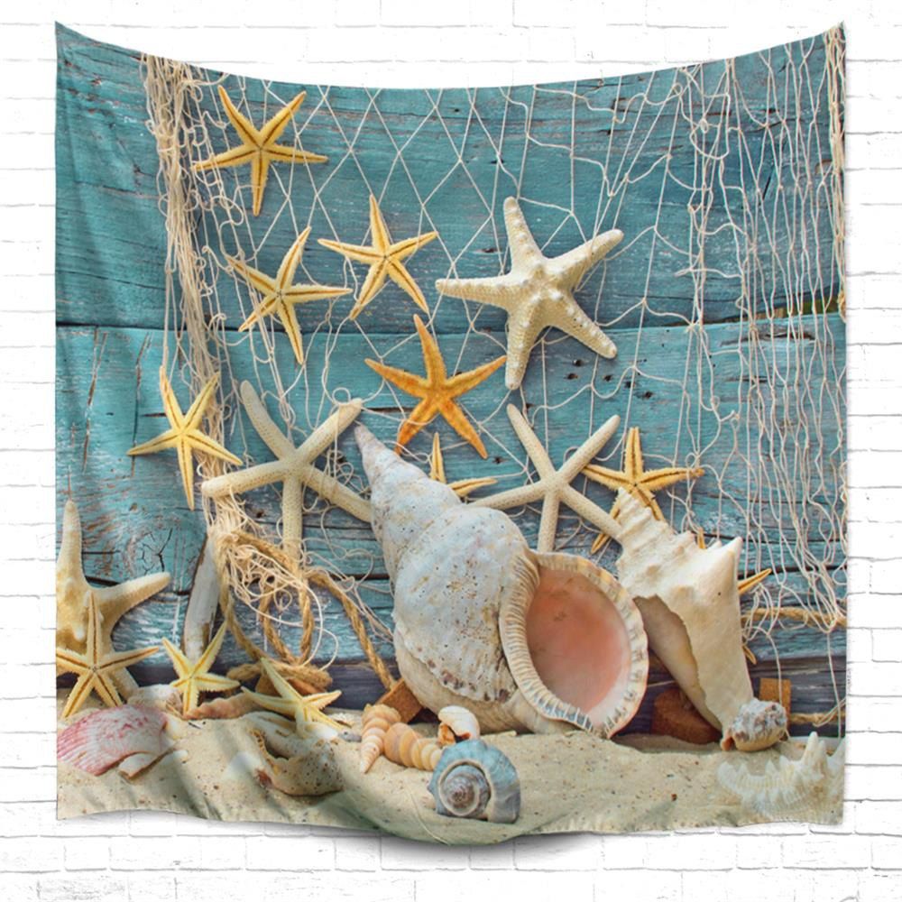 39 Off Fishnet Starfish 3d Printing Home Wall Hanging Tapestry