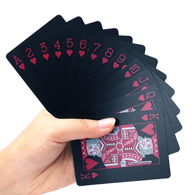 

Creative Plastic PVC Poker Waterproof Magic Playing Cards Table Game Sets 54pcs, Multi