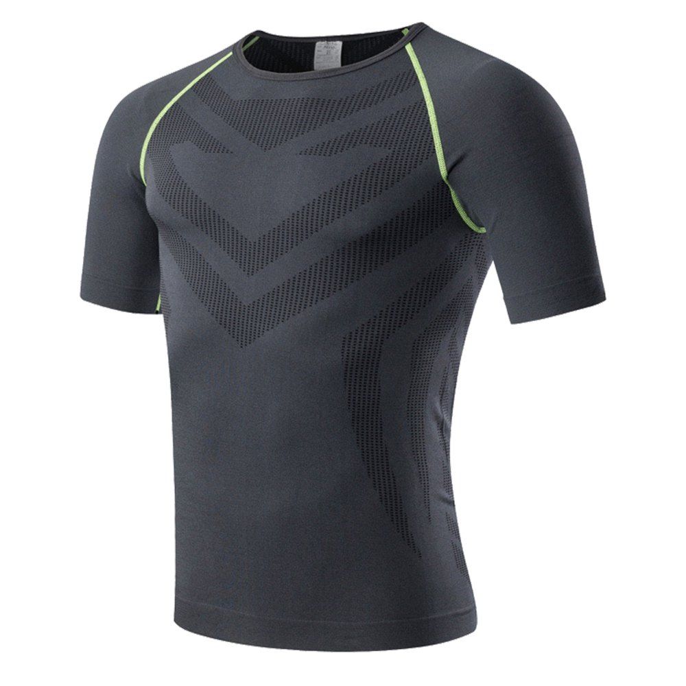 48 Off Men S Short Sleeved Fitness Basketball Running Stretch