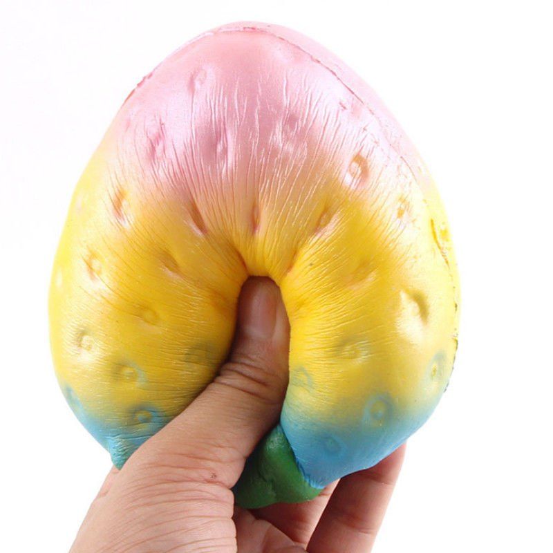 

Jumbo Squishy Strawberry Slow Rising Kawaii Stress Relief Squeeze Toy Collection, Multi