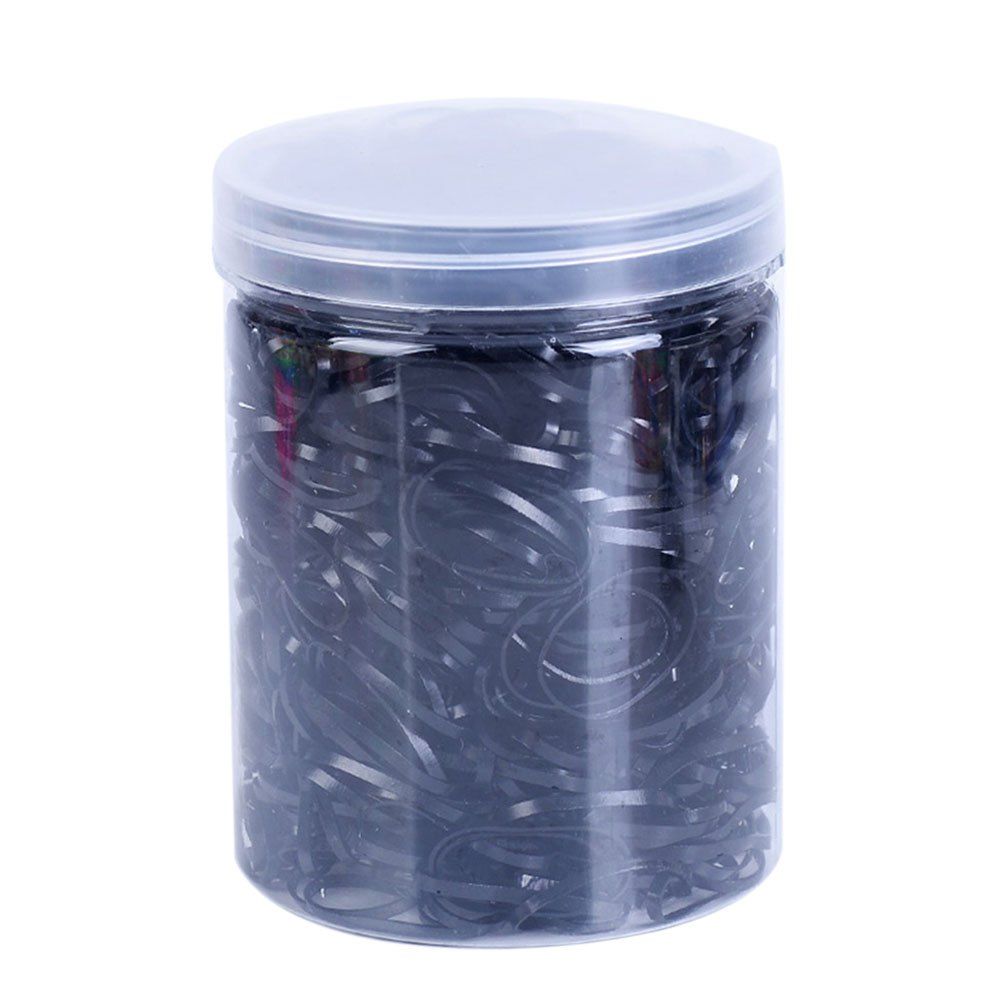 

1500 Pieces Elastic Hair Bands Rubber Ties with Free Box, Night