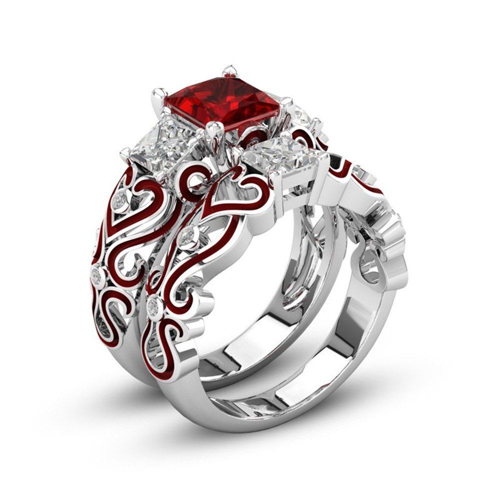 

Fashion Pop Red Gem Dropper Ring