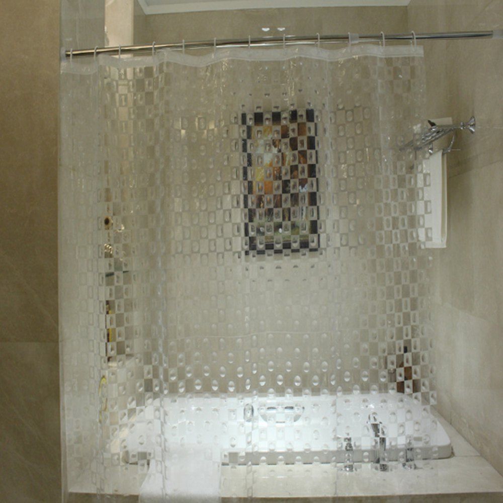 

Antibacterial and Antibacterial Transparent Bathroom Shower Curtain