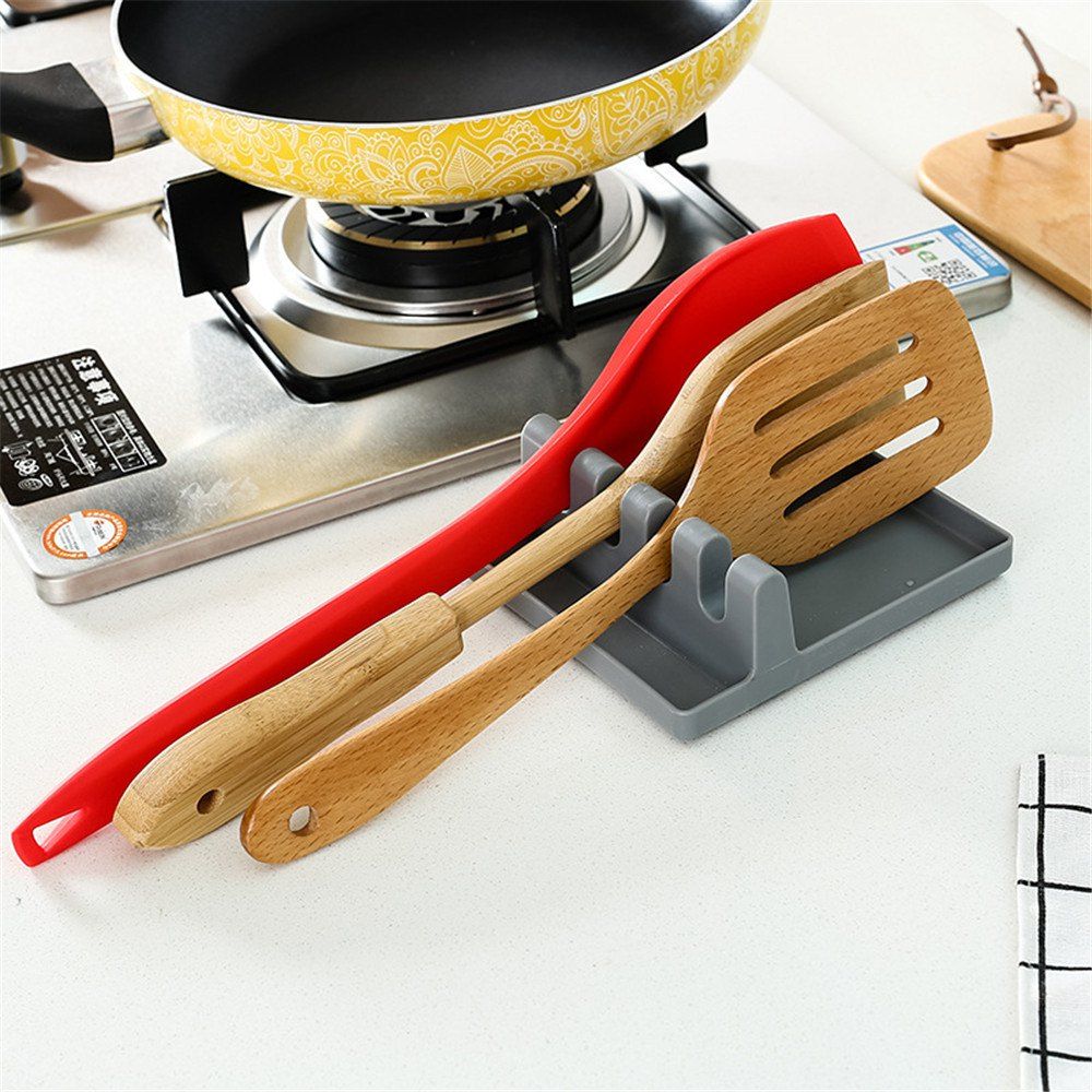 

Multifunction Kitchen Utensil Organizer Spatula Ladle Spoon Holder, Gray