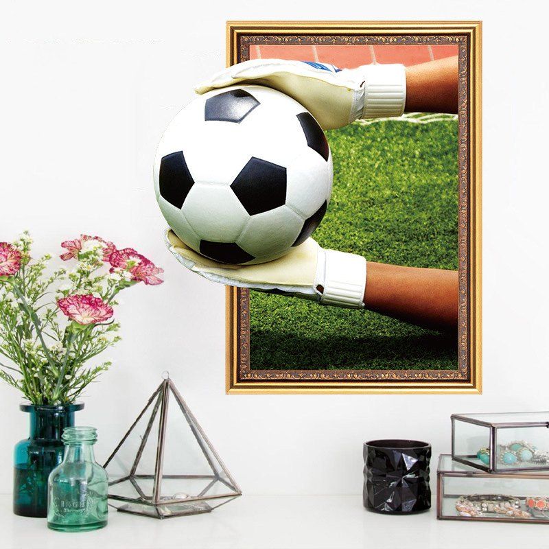 Autocollant Football Dimpression Gardien De 3d But Mur FK1c3TlJ