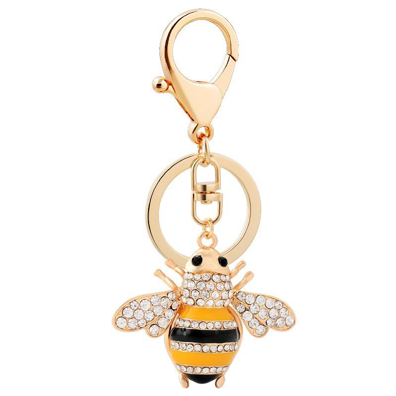 

Creative Bee Car Key Chain Ladies Bag Ornaments Small Gift Pendant, Seashell