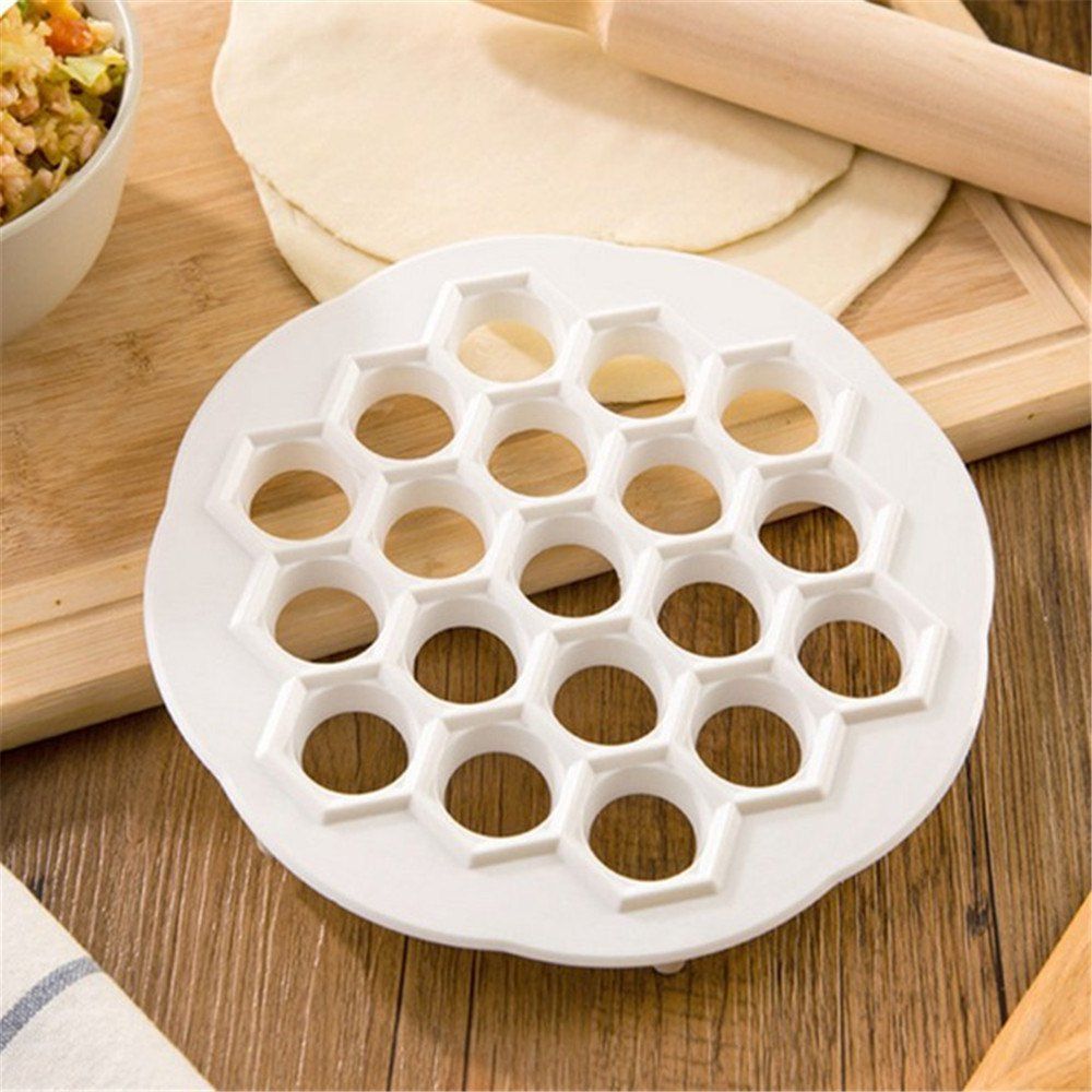 

Kitchen Dough Press Dumplings Mold, White