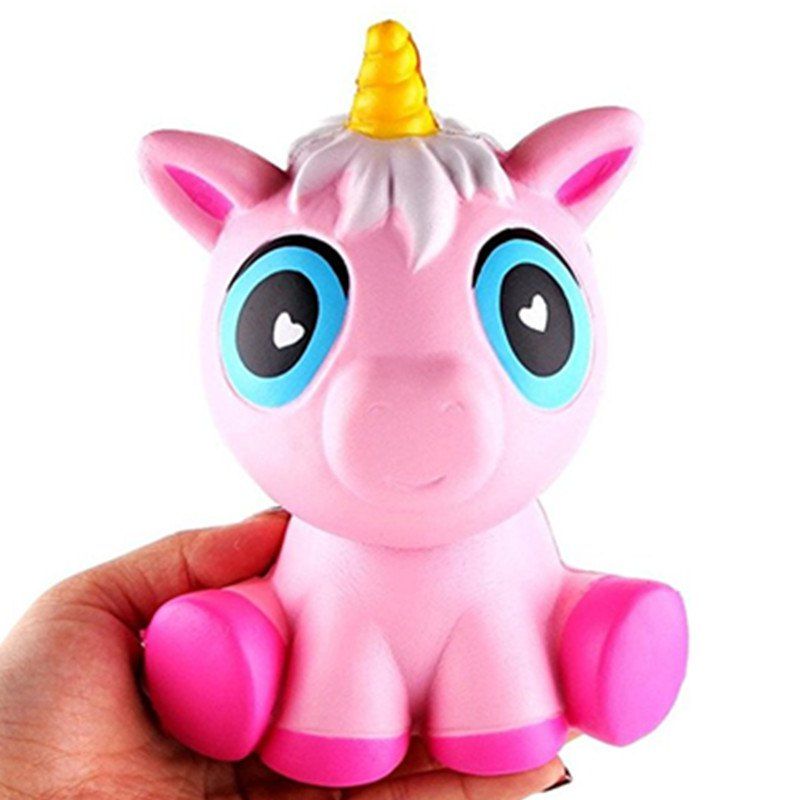 

Jumbo Squishy Pink Unicorn Cream Scented Charms Kawaii Toys for Kids, Pig pink
