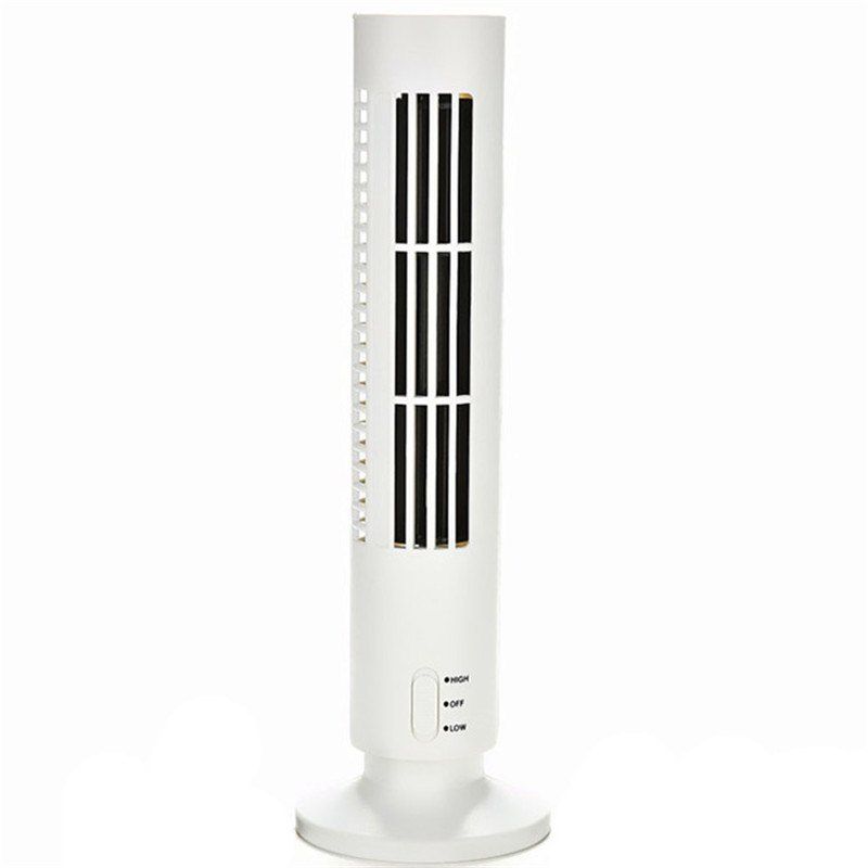 

Portable Mini USB Tower Fan Cooling Air Conditioner for Home Office, White