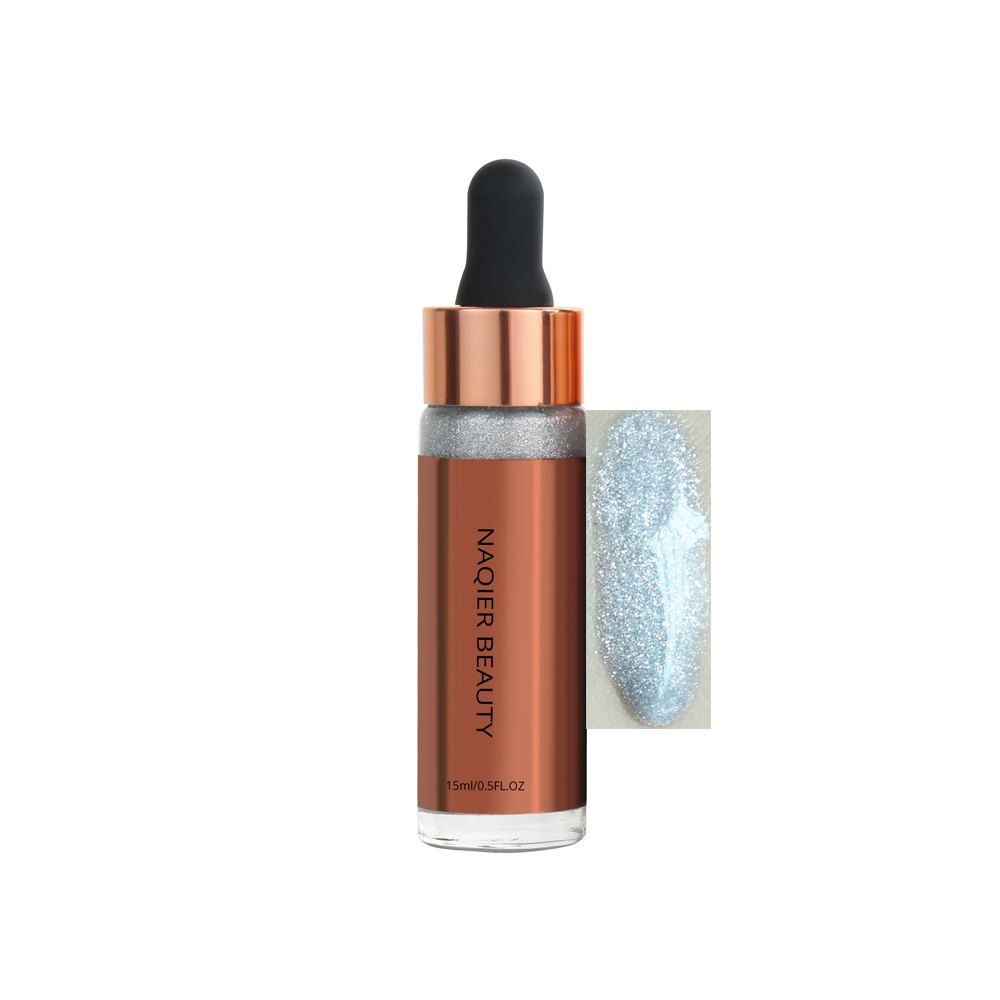 

NAQIER Beauty Highlighter Liquid Makeup Facial Highlights Skin Glitter Cosmetics, #001