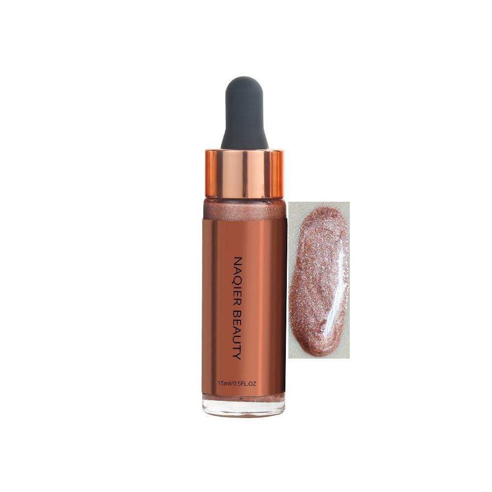 

NAQIER Beauty Highlighter Liquid Makeup Facial Highlights Skin Glitter Cosmetics, #003