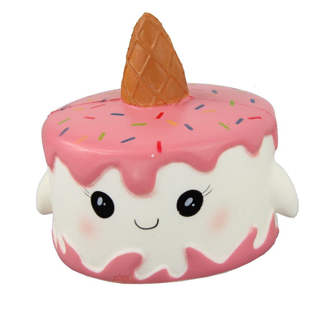 

Jumbo Squishy Unicorn Cake Relieve Stress Toys, Pink