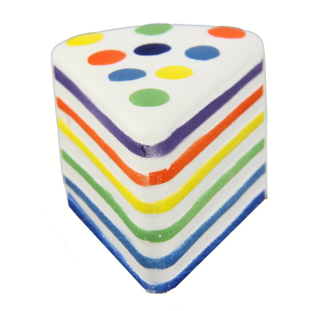

Jumbo Squishy Triangular Cake Relieve Stress Toys, Multi-a