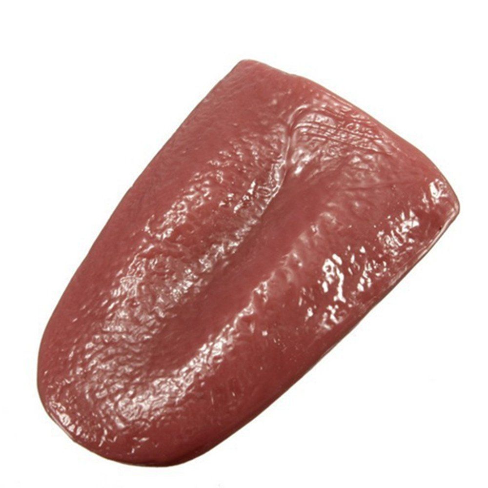 

Realistic Horrible Tongue Halloween Joke Prank Magic Trick False Tongue, Cinnamon
