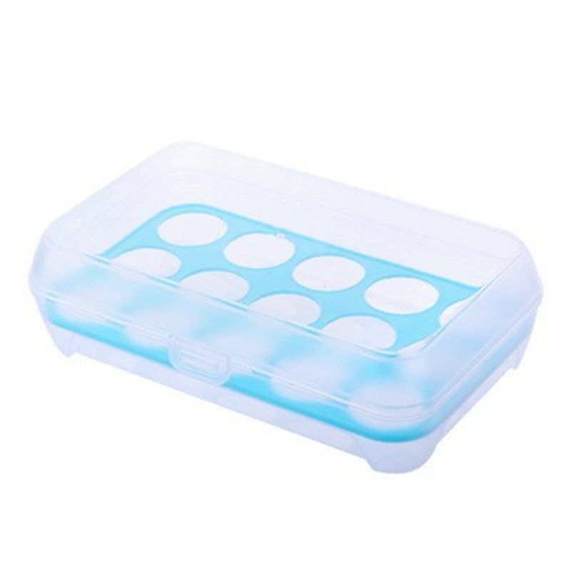 

15 Lattice Egg Carton Portable Kitchen Crisper, Day sky blue