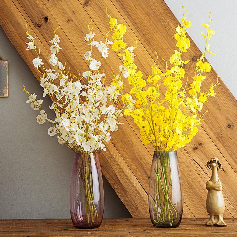 

Artificial Plants Lifelike Delicate Home Decorative Flowers, Yellow;ivory