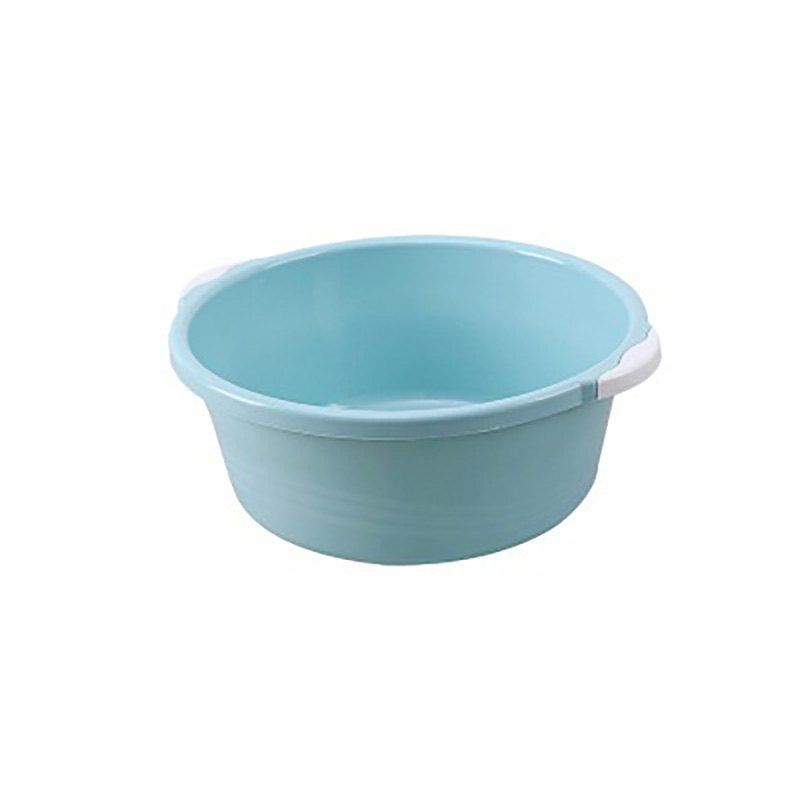 

DIHE Small Size High Quality Thicken Shanked Plastic Washbasin, Sky blue