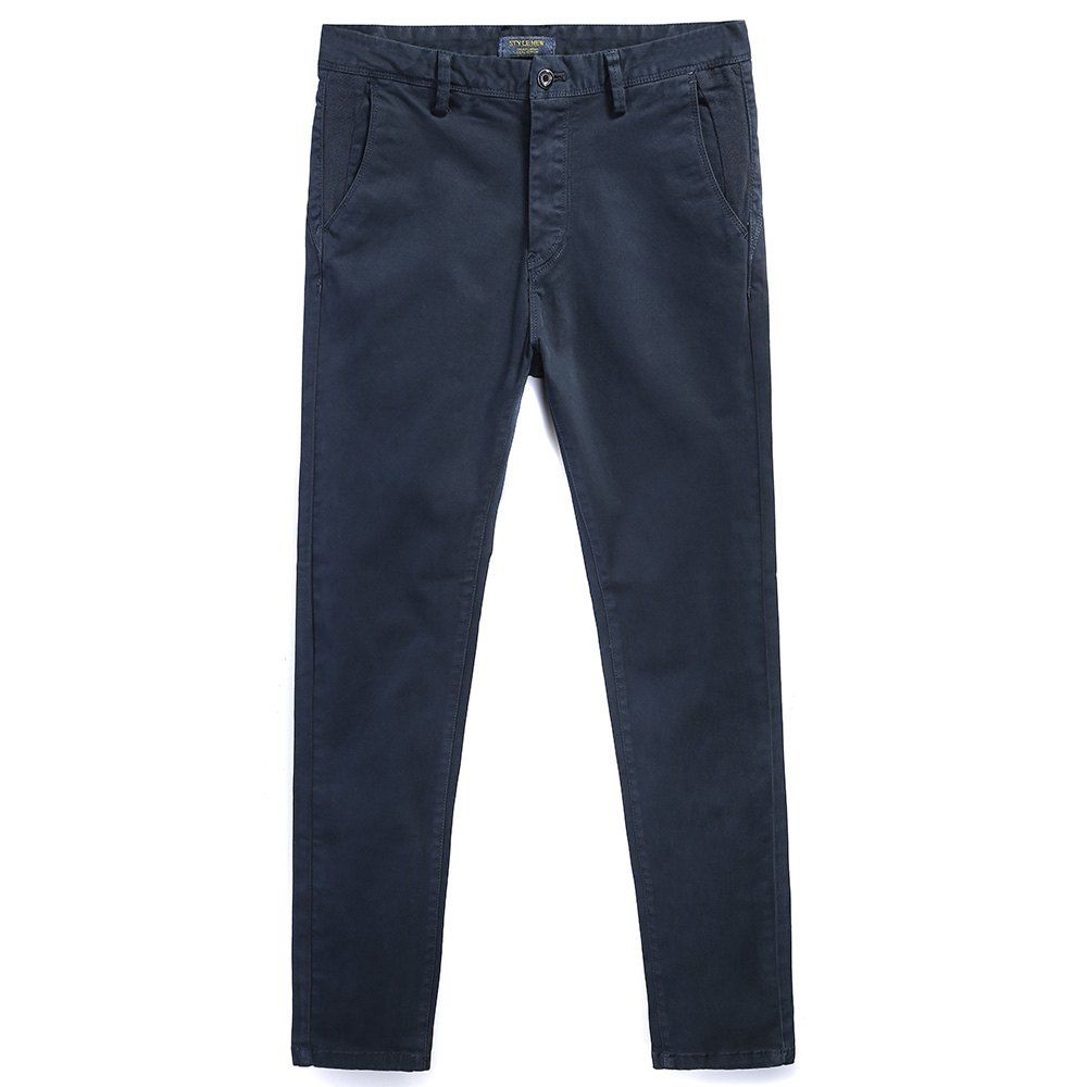 

Pure Cotton of Men's Straight Tube Lounge Pants, Deep blue