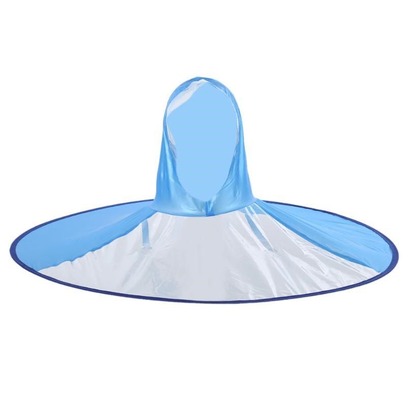 

Foldable UFO Umbrella Cap Waterproof Hands Free Rain Hat, Light sky blue