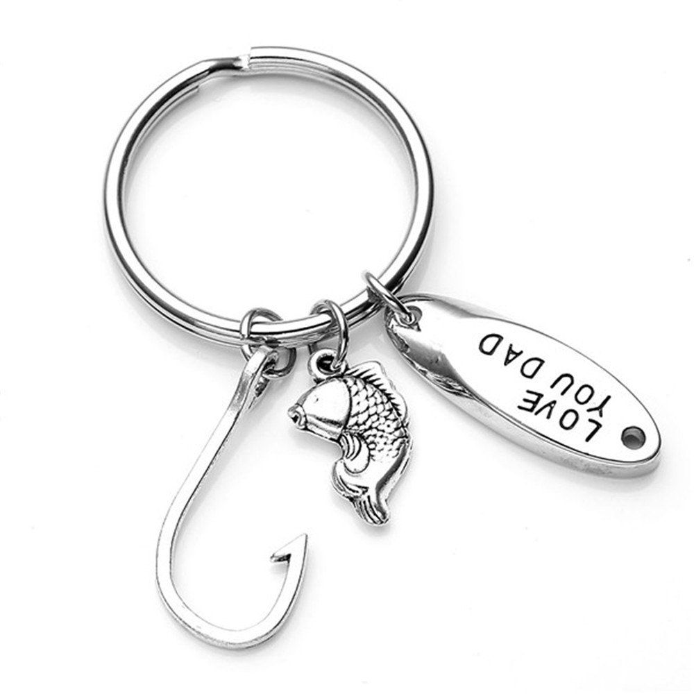 

Key Chain Keyring for Fashion Jewelry Father Day Gift, Silver