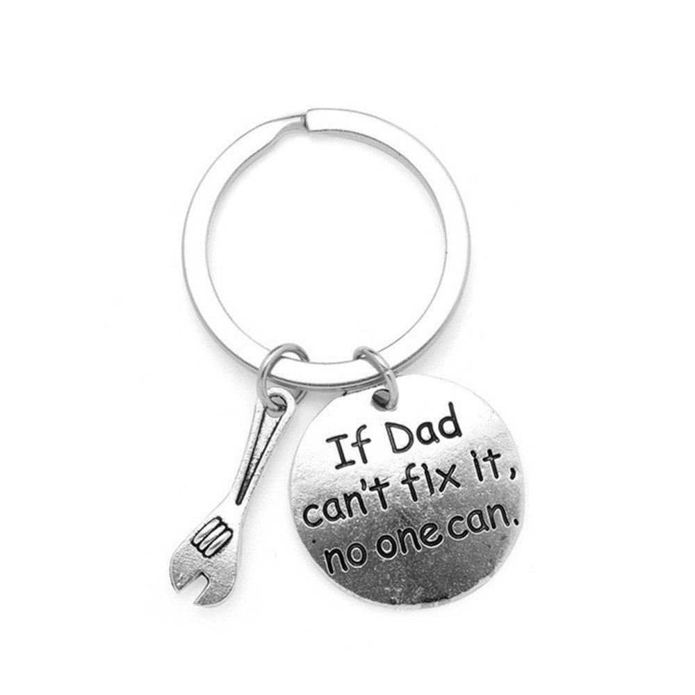 

Key Chain Keyring for Fashion Jewelry Father Day Gift, Silver