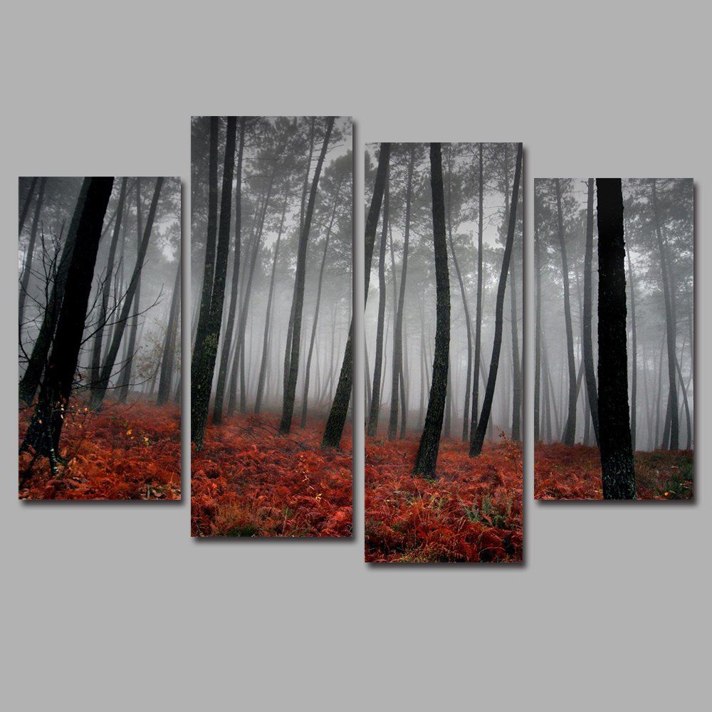 

mangrove forest Frameless Printed Canvas Art Print 4PCS, Multi-a