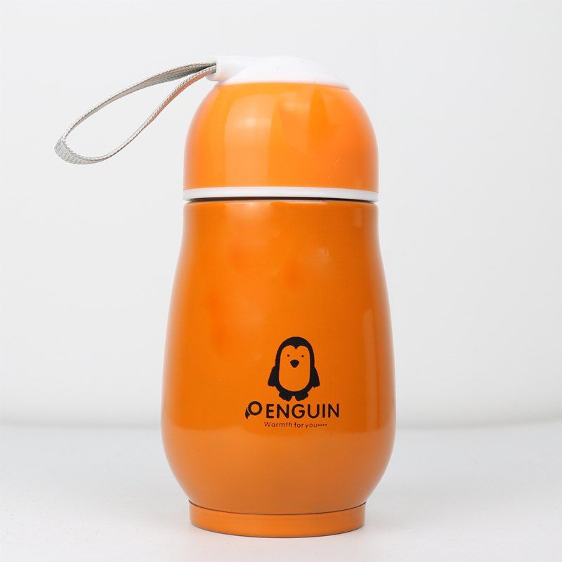 

Candy Color Thermos Stainless Steel Penguin Vacuum Flask Cup for Children 250ml, Orange