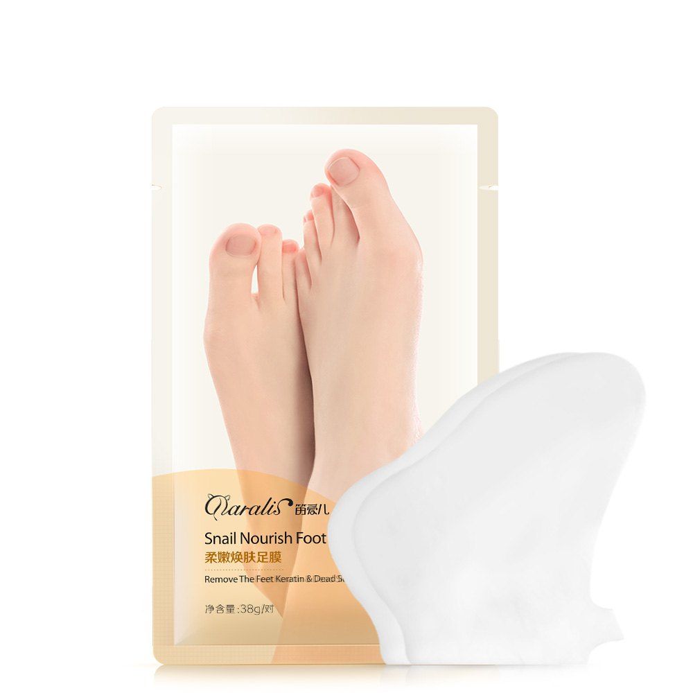 

Daralis Foot Mask Snail Essence Dead Skin Remove Exfoliating Moist 1pc, Cornsilk