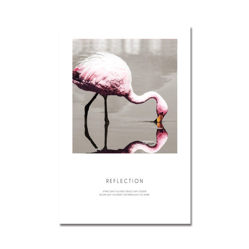 

MY44-XDZS - 328 Flamingos in The Field Print Art, Multi