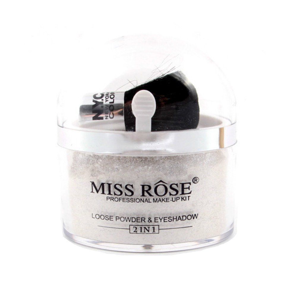 

Miss Rose Glitter Loose Powder Highlighter Makeup Shimmer Gold Silver