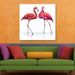 42-XDZS - 294 Romantic Pink Flamingo Print Art -  