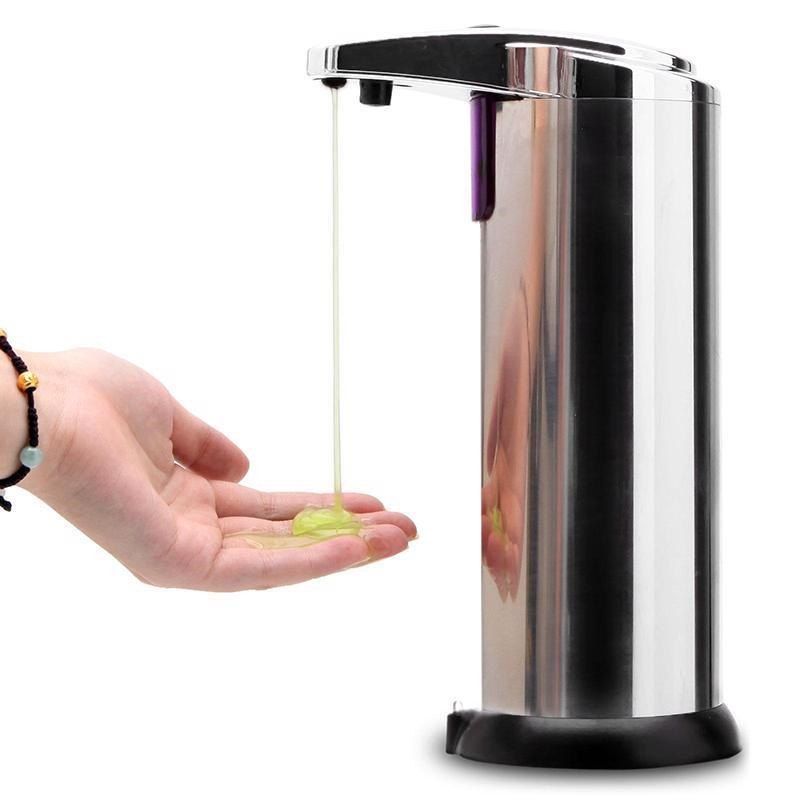 

Stainless Steel Automatic Sensor Soap Liquid Dispenser, Silver