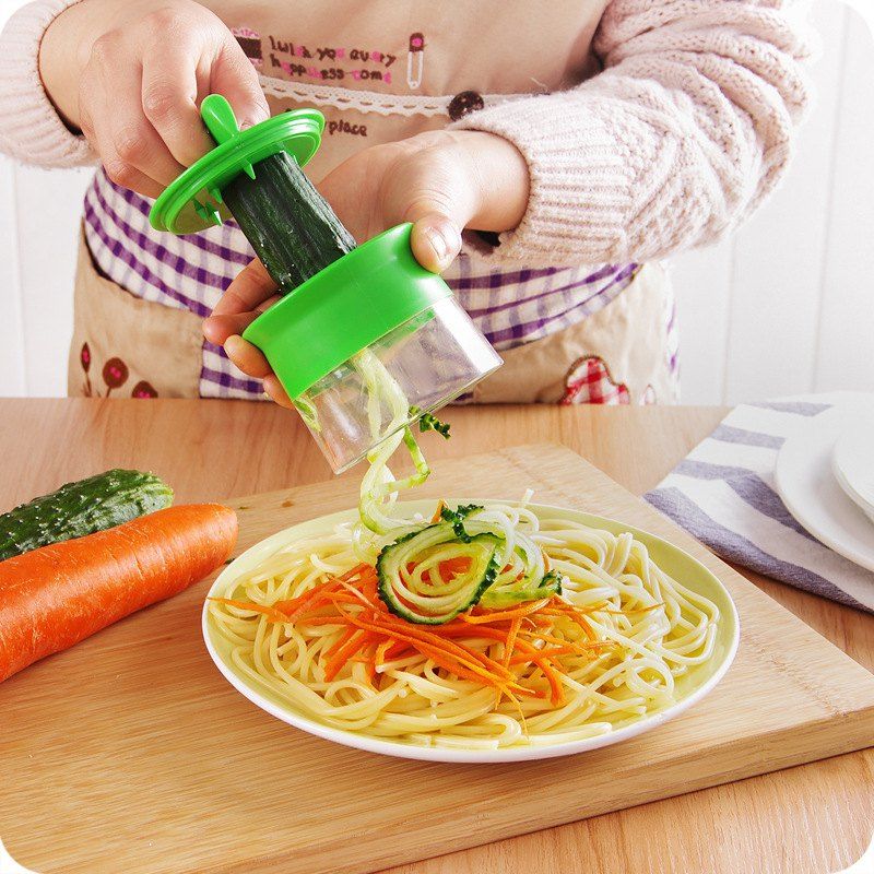 

Vegetable Fruit Shred Process Device Cutter Slicer Peeler Kitchen Tool, Green