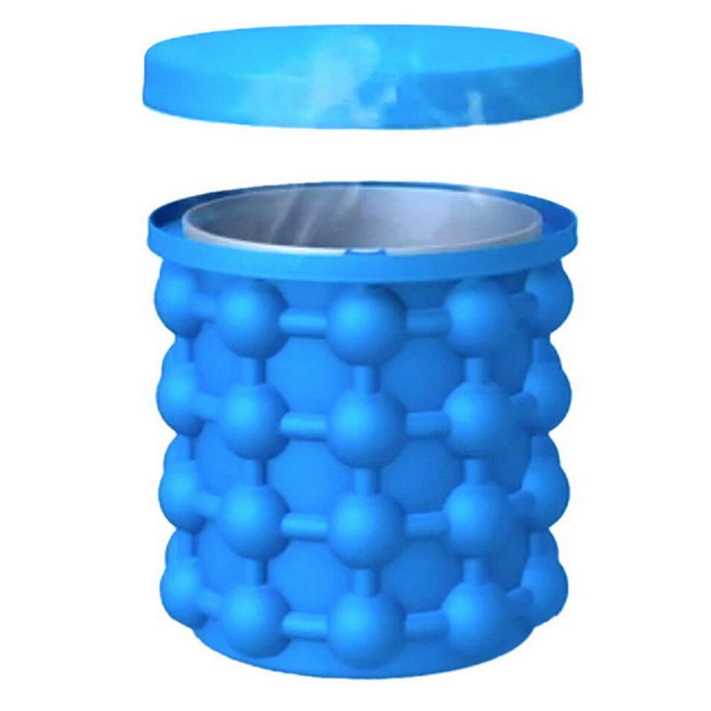 

Space Saving Ice Cube Maker Bucket Kitchen Tool, Dodger blue