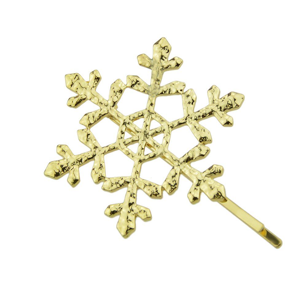 

Gold-color Hollow Snowflake Hairpin