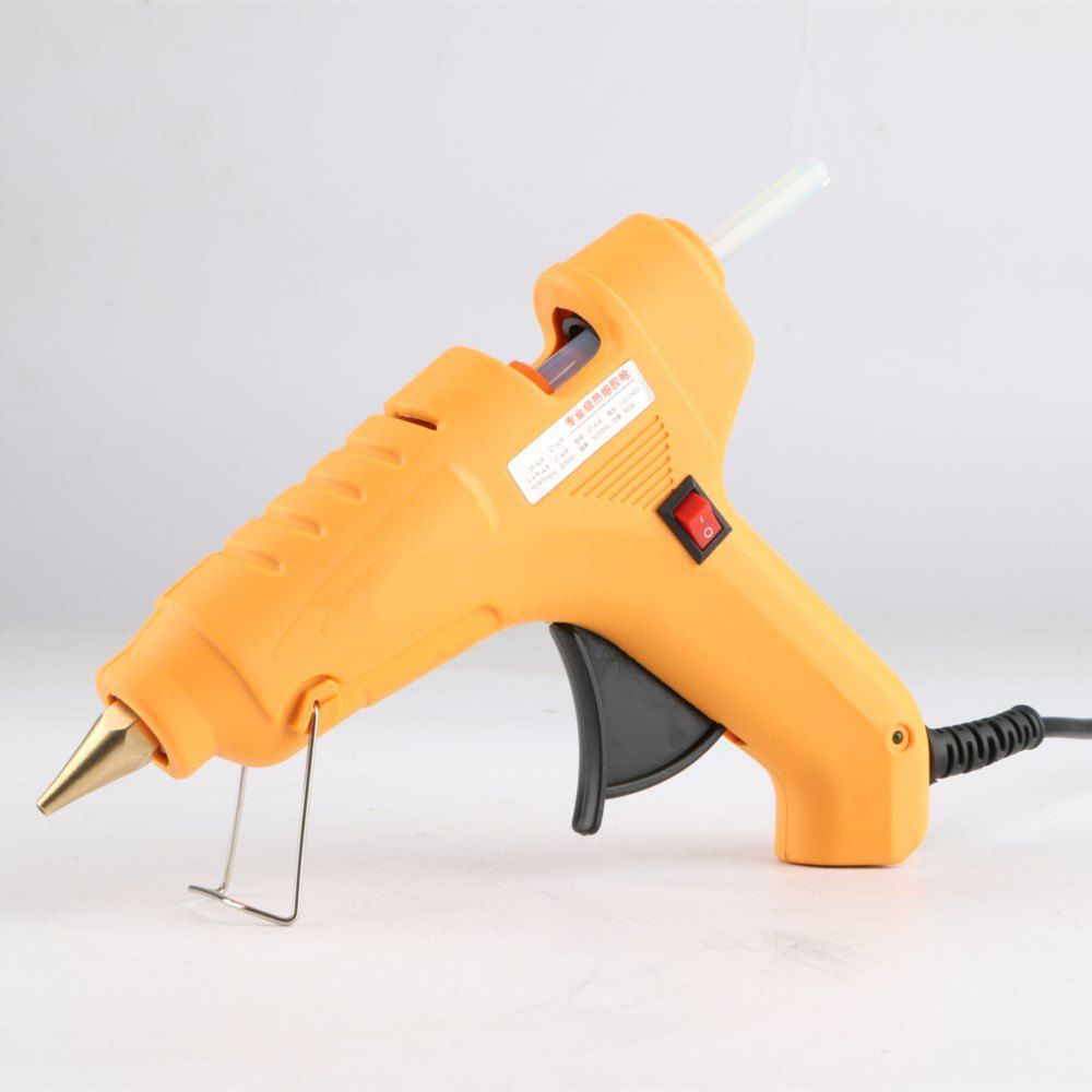 

European 80W Durable High Temperature Hot Melt Adhesive Gun 11PCS, Yellow