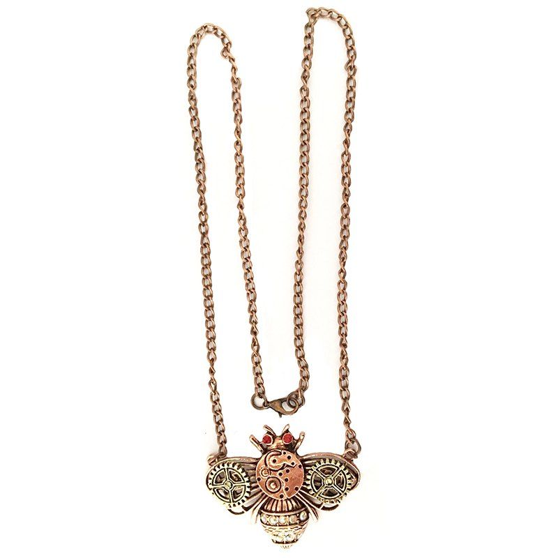 

Europe and The United States New Popular Steam Punk Bee Pendant Necklace, Multi