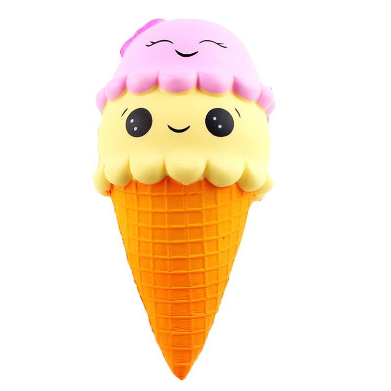

Jumbo Squishy Simulation PU Ice Cream Slow Relief Vent Vacuum Toy, Multi