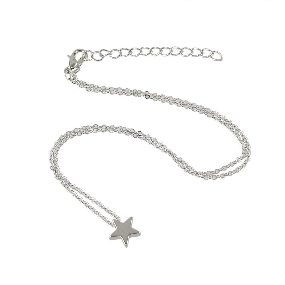 

Model Metal Star Pendant Necklace, Silver