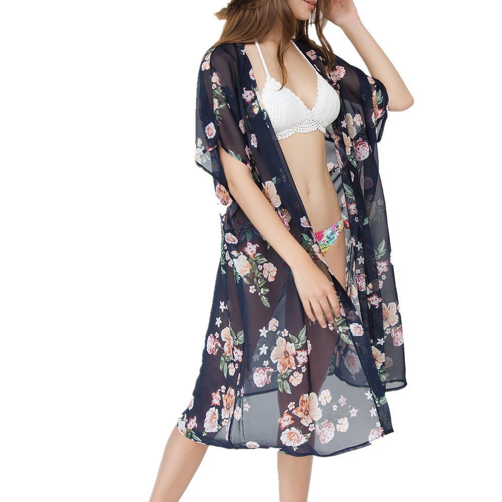 

Women Swimsuit Beach Scarves Shawls Shirt Bikini Beachwear Bathing, Cadetblue