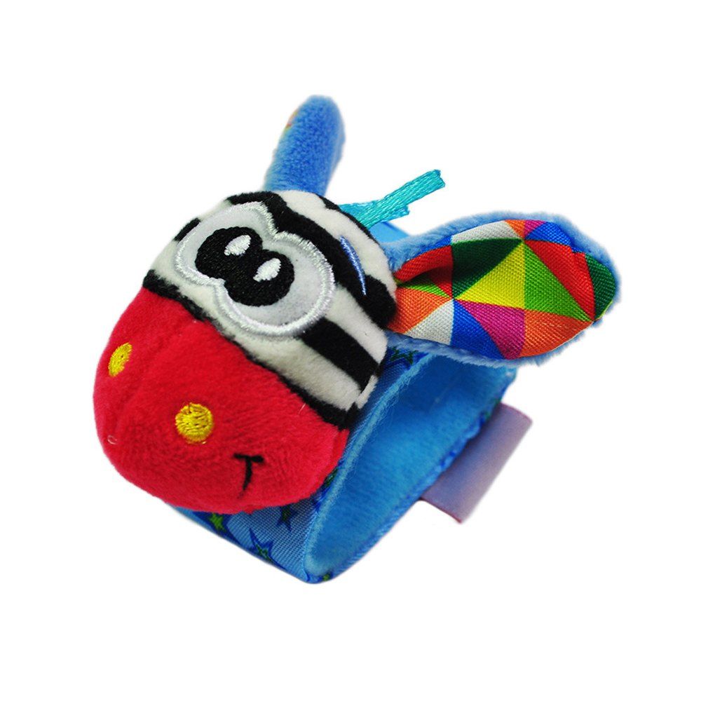 

Baby Wrist Strap Cartoon Animal Newborn Baby Calming Toy, Red