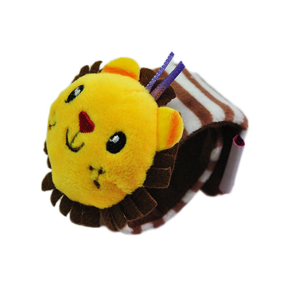 

Baby Wrist Strap Cartoon Animal Newborn Baby Calming Toy, Golden brown